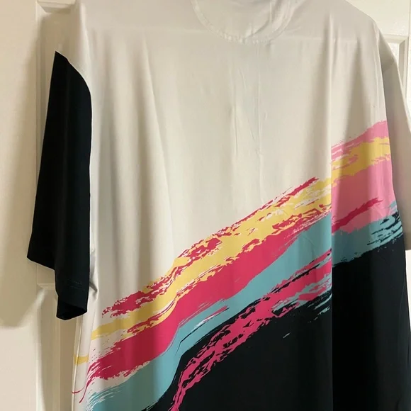 Chubbies Men's Performance Polo Shirt with White, Pink, and Blue Accents NWT XXL - Picture 8 of 12
